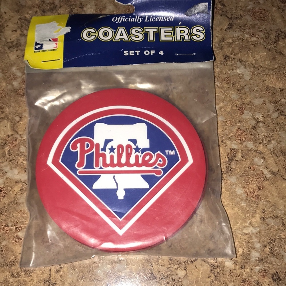 NIP MLB Phillies Set/4 Coasters